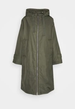 Marc O'Polo Coat Long Padded Fixed Hood Zipper Drawstring Waist - Parka - Olive Crop -Dames Kledings Winkel c198e9c4da5c45079d2c5e90cae9c3bd