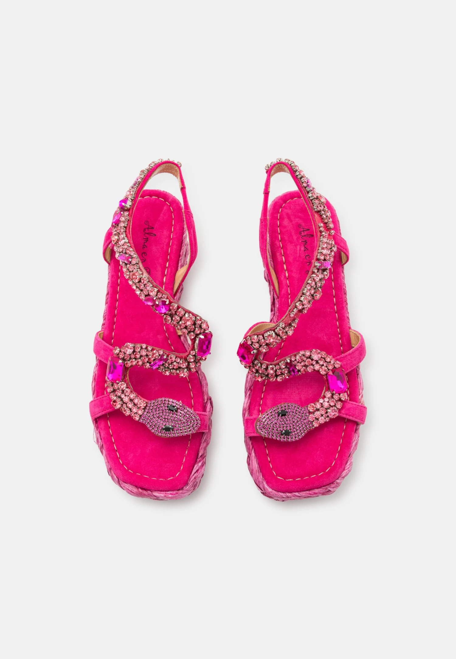 Alma En Pena Sandalen Met Sleehak - Fuxia 8 Alma En Pena Sandalen Met Sleehak - Fuxia - Afbeelding 6