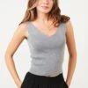 LELA Regular Fit - Top - Grey -Dames Kledings Winkel ca0e4fe4f9804ed39d29f84ce575efb2