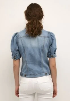 Culture Cubriana Ss - Overhemdblouse - Light Blue Wash -Dames Kledings Winkel caf30724fb854ba4a25318fdc837a63a