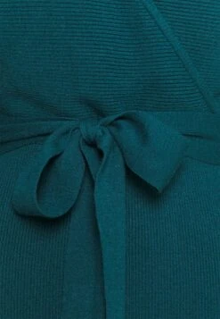 Anna Field Wrap V Ausschnitt Mini Strickkleid Mit Gürtel - Etui-Jurk - Deep Teal -Dames Kledings Winkel ce53a6620ca046b6a27233a971b7b11b