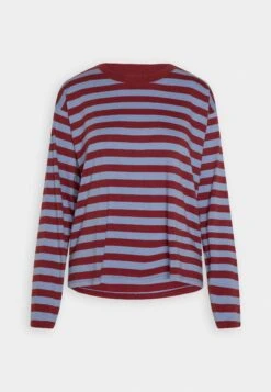 Monki Longsleeve - Dark Red/Blue -Dames Kledings Winkel cf577ad2d81442f9b091d5016aa0dba5
