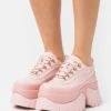 KOI FOOTWEAR Melanie Martinez Ribbon Cake Platform Shoes - Sneakers Laag - Pink/Purple -Dames Kledings Winkel d6b6a58a6f044ce2b74f9e1188305533