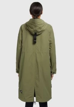Khujo Marnia - Regenjas - Olivgrün -Dames Kledings Winkel d8b72f8d3eeb4cdb9713c0aaaff9187a