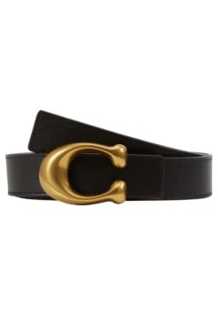 Coach Sculpted Reversible Belt - Riem - Black/Saddle -Dames Kledings Winkel e0921199c5a8470481df98ddcc488084
