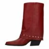 Cowboy-/Bikerlaarzen - Red -Dames Kledings Winkel e1981d37b75f4d538a600419aa814a70