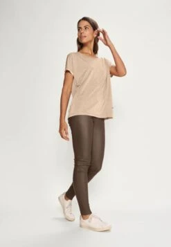 Mos Mosh Kay Tee - T-Shirt Basic - Gold -Dames Kledings Winkel eaa5bb5956ec450eaf048187a53fd68f