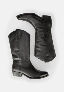 Cowboy-/Bikerlaarzen - Black -Dames Kledings Winkel eaaf4efa934e45a7ab25ef2d4f714c2b