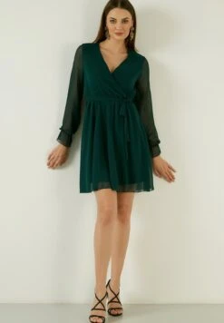 LELA Mini- Jurk - Petrol Blue -Dames Kledings Winkel ee40289b652d4ffcb5d31409130d3a14