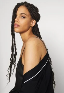 Anna Field Amanda Satin Dressing Gown - Badjas - Black -Dames Kledings Winkel eed1478cfddd45b9a2232895a3abc79a