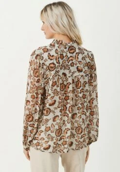 Part Two Viktorine - Overhemdblouse - Koi Japanese Flower Print 10 Part Two Viktorine - Overhemdblouse - Koi Japanese Flower Print -Dames Kledings Winkel f116128f20944e8faf86de97f9f938e2
