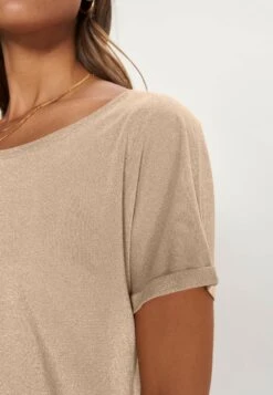 Mos Mosh Kay Tee - T-Shirt Basic - Gold -Dames Kledings Winkel f17c78270f854f128528074fdcbf0a3c