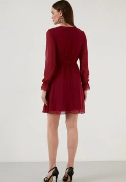 LELA Mini- Jurk - Bordeaux -Dames Kledings Winkel f955448213064e749d11a8d3d15e01a2